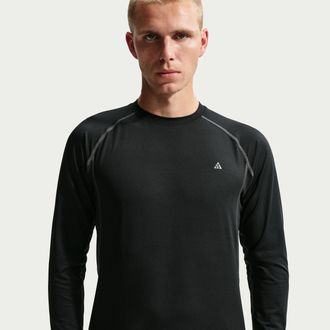 Nike Mens Nike ACG Wildsee Dri-FIT Long-Sleeve Base Layer in Black | IO0232-010