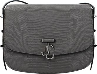 Jimmy Choo London Crossbody Tas - Dames - Schoudertassen - Grijs - ONE Size - Leer - Tassen