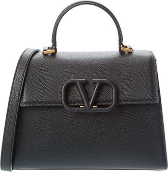 Valentino Vsling Small Grainy Leather Shoulder Bag