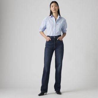 Levi's Ribcage Full Length Jeans - Womens - 23X30 - Blue