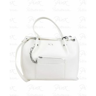 A|X Armani Exchange Tote Bags, female, White, Size: ONE SIZE Mila Shopping Medium