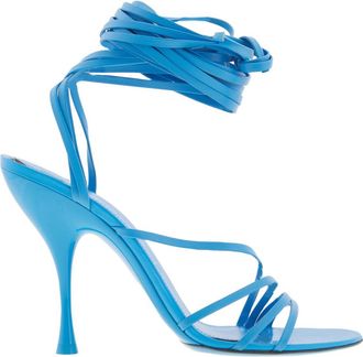 Ferragamo Victoria X5 Wrap Tie Sandals, Size 9 B