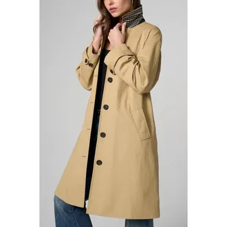 Liverpool L.A. Raglan Sleeve Coat in Croissant at Nordstrom, Size X-Large