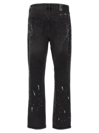 Purple P011 Jeans - Black