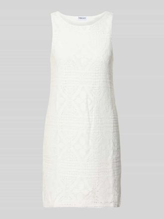 Pieces K&ouml;rpernahes Freizeitkleid aus Baumwoll-Mix Modell BONNIE in Weiss, Gr&ouml;&szlig;e XS