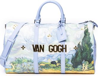 Louis Vuitton Ltd. Ed. Jeff Koons Masters Collection Van Gogh Keepall Bandouliere 50 Reistas