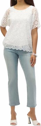 Joseph Ribkoff Straight Ankle-Length Jeans In Denim