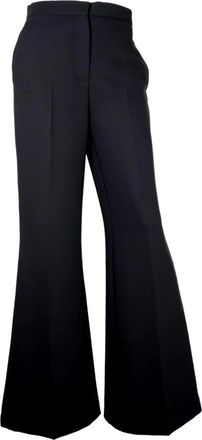 Kaos Elegante Flared Broek in Zwart - Dames - Wijde Broeken - Zwart - 2XS - Polyester - Broeken
