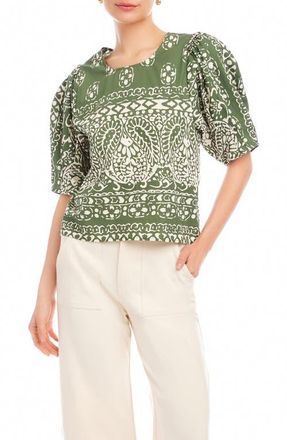 Fifteen Twenty Rosie Puff Sleeve Top in Print at Nordstrom, Size Small