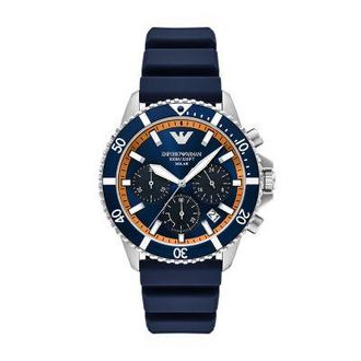 Emporio Armani World Explorer Chronograph Blue Dial Mens Watch AR11696