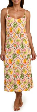 La Blanca Palm Cover-Up Dress in White Multi at Nordstrom, Size X-Small