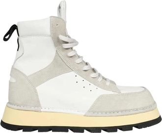 Spalwart Leren veterschoenen - Heren - Sneakers - Wit - 45 EU - Leer - Schoenen