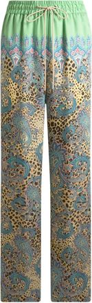 Etro Pantaloni con stampa paisley - Marrone
