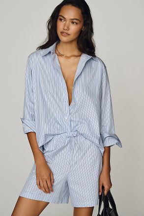 Anine Bing Essie 100% Cotton Buttondown Shirt