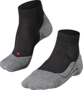 Falke Laufsocken FALKE RU4 Endurance Short, Damen, Gr. 37-38, schwarz (schwarz, mix), Materialmix, normal, Socken Laufsocken, leichte Laufsocke mit mittlere
