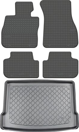OEM Bmw Serie 1 F40 Hatchback Desde Septiembre De 2019. Juego De Alfombrillas De Goma Para Coche + Alfombrilla Para Maletero