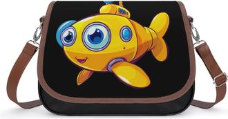 Generic Funny Submarine Crossbody Bags for Women Shoulder Messenger Bag Purse Handbags