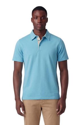 Lords of Harlech Mens Knit Polo in Teal at Nordstrom, Size Xx-Large