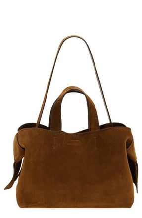 Acne Studios Musubi Suede Tote in Cognac Brown at Nordstrom