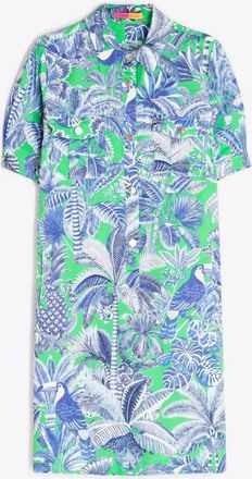 Vilagallo Womens Eliana Shirt Dress In Selva Verde