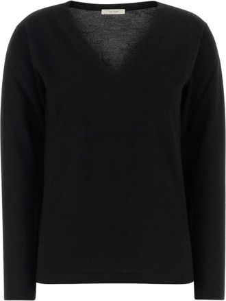 The Row V-neck Truien - Dames - V-hals truien - Zwart - XS - Truien & Vesten