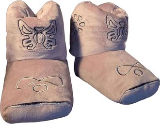 Generic The House Slipper Boots Cowboy Boots, Western Style Square Toe Boot, Plush Home Indoor Slippers Shoes (PINK WOMEN 6-12)