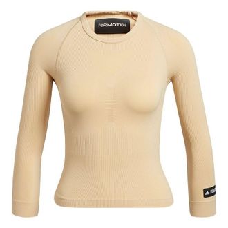 adidas (WMNS) adidas Formotion Tee Casual Sports Long Sleeves Round Neck Creamy White T-Shirt GQ3852