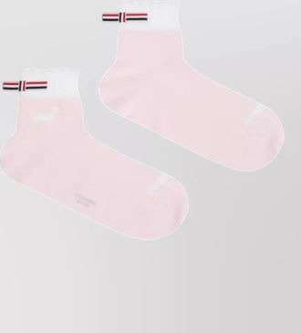 Thom Browne cotton pointelle-knit crew socks