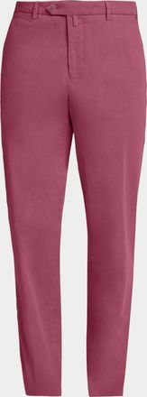 Kiton Men & apos;s Lyocell Straight-Leg Flat-Front Pants