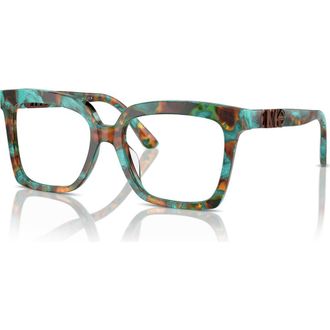 Michael Kors 53mm Square optical glasses in Green at Nordstrom