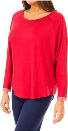 Tommy Hilfiger Long Sleeve Top - Dames - Longsleeves - Rood - XS - Tops