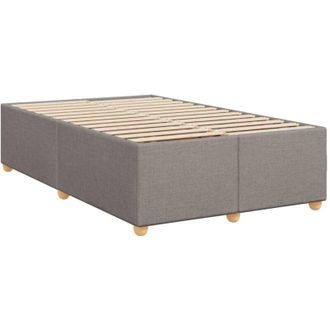 vidaXL Estructura De Cama Sin Colch&oacute;n Tela Gris Taupe 120x190 Cm Vidaxl