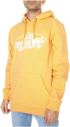 Vans Oranje Hoodie Regular Fit Trekkoord Capuchon Voorzak Effen Kleur 100% Katoen - Heren - Hoodies - Oranje - XS - Katoen - Hoodies & sweatvesten