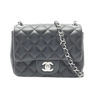 Chanel Pre-owned Leather chanel-bags - Dames - Pre-owned - Zwart - Maat: ONE Size Leer
