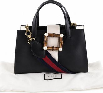 Gucci Nimfair Black Pony-Style Calfskin Handbag (Pre-Owned)