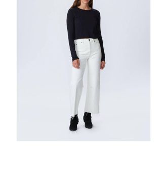 Slvrlake Denim Denim Grace Crop Pants In White