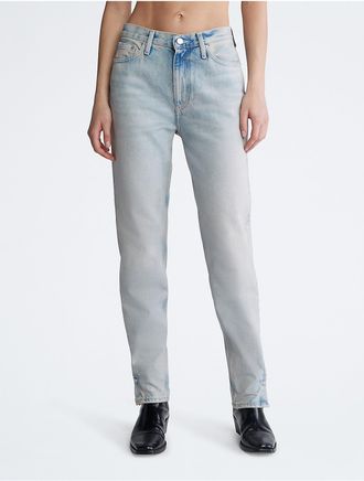 Calvin Klein Jeans Calvin Klein Womens Mom Fit Jeans - Blue - 24