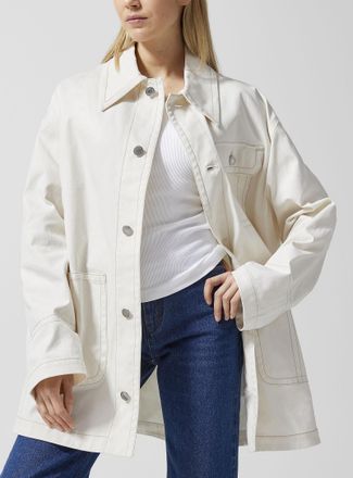 Ami Womens Long denim jacket
