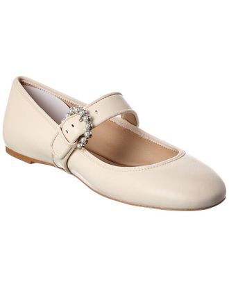 Stuart Weitzman Piper Leather Ballet Flat