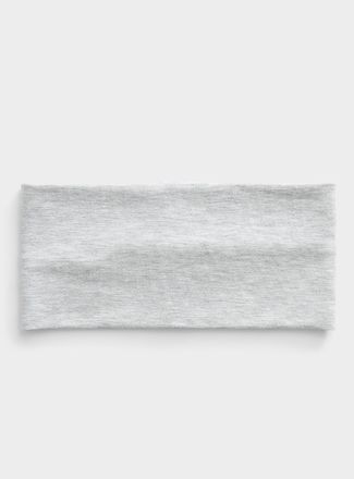 Simons Womens Wide solid jersey headband