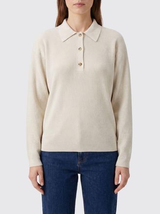 Calvin Klein Polo in maglia di seta a maniche lunghe
