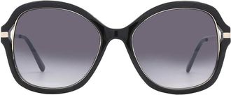 Guess Grey gradient Butterfly Ladies Sunglasses GF0352 01B 54