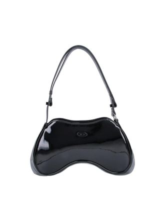 Diesel Black Faux Leather Play Shoulder Bag
