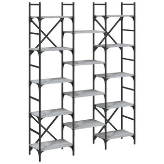 Berkfield Home Bookshelf Grey Sonoma 127.5x28.5x172.5 cm Engineered Wood