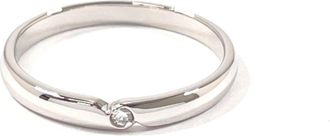 Celine Silver Platinum 950 Band Ring (Pre-Owned)