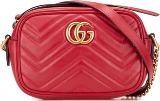 Gucci Pre-owned Gucci Mini GG Marmont Matelasse Leather Crossbody Ladies 448065 527066