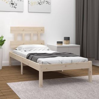 vidaXL Estructura De Cama Individual Madera Maciza 90x200 Cm Vidaxl