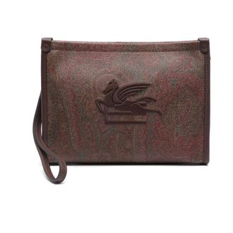 Etro Etro, Clutches, female, Brown, Size: ONE SIZE Medium Paisley Pouch