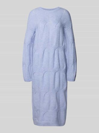 Pieces Strickkleid mit Woll-Anteil Modell JENNA in Hellblau, Gr&ouml;&szlig;e S