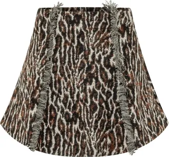 Ganni Gonna Jacq Leopardo - - Skirts - Donna - Multicolore - 2XS